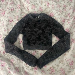 Gymshark Camo Cropped Long Sleeve